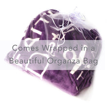 Load image into Gallery viewer, Bravery Inspirational Throw Blanket For Strength & Encouragement (Purple)
