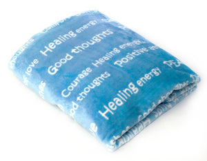 Healing Thoughts Blanket The Perfect Caring Gift (Blue)