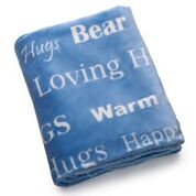 Load image into Gallery viewer, Hugs Blanket The Perfect Caring Gift (Blue)