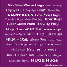 Load image into Gallery viewer, Hugs Blanket The Perfect Caring Gift (Purple)
