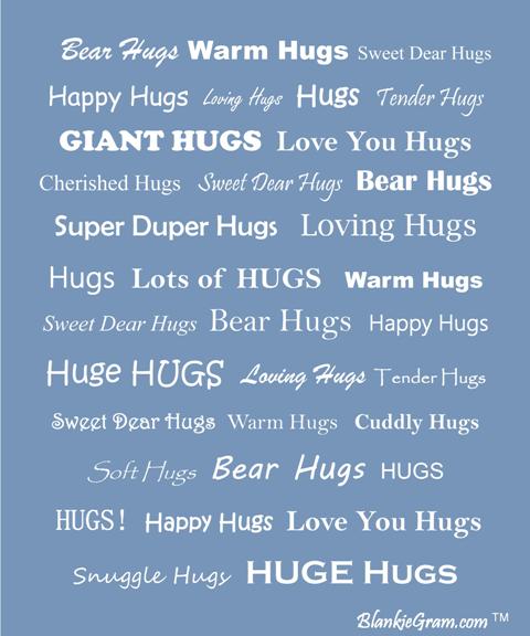 Blanket that sales hugs you