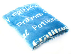 Faith Blanket The Perfect Caring Gift (Blue)
