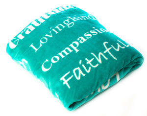 Faith Blanket The Perfect Caring Gift (Teal)