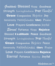 Load image into Gallery viewer, Faith Blanket The Perfect Caring Gift (Blue)