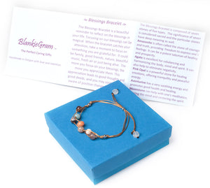Handmade Blessing Bracelet The Perfect Caring Gift (Tan)