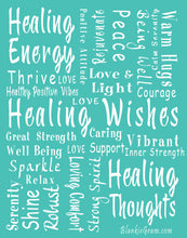 Load image into Gallery viewer, Healing Wishes Throw Blanket The Perfect Caring Gift (Teal)