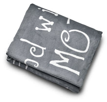 Load image into Gallery viewer, Mother Throw Blanket for Loving, Kind & Inspiring Moms (Grey)