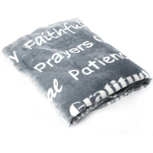 Load image into Gallery viewer, Faith Blanket The Perfect Caring Gift (Grey)