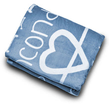 Load image into Gallery viewer, I love You Throw Blanket The Perfect Caring Gift for Best Friends, Couples & Family, (Blue)