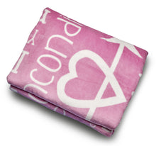 Load image into Gallery viewer, I love You Throw Blanket The Perfect Caring Gift for Best Friends, Couples &amp; Family, (Pink)