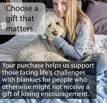 Load image into Gallery viewer, Bravery Inspirational Throw Blanket For Strength & Encouragement (Blue)
