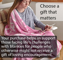 Load image into Gallery viewer, Bravery Inspirational Throw Blanket For Strength &amp; Encouragement (Pink)