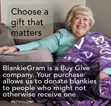 Load image into Gallery viewer, You Are Awesome Throw Blanket to Express Gratitude and Admiration (Purple)