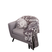 Load image into Gallery viewer, Grandmother Throw Blanket for Kind Loving and Inspiring Grandmas The Perfect Caring Gift (Gray)