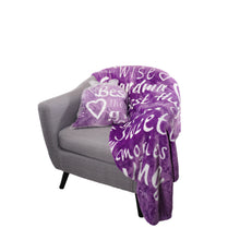 Load image into Gallery viewer, Grandmother Throw Blanket for Kind Loving and Inspiring Grandmas The Perfect Caring Gift (Purple)