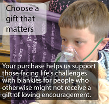 Load image into Gallery viewer, Healing Thoughts Blanket The Perfect Caring Gift (Purple)