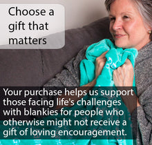 Load image into Gallery viewer, Healing Thoughts Blanket The Perfect Caring Gift (Teal)