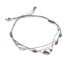 Load image into Gallery viewer, Best Friend Bracelet with a Heart Warming Inspirational Card Presented in a Gorgeous Gift Box: The Perfect Caring Gift by BlankieGram (Taupe)