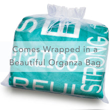 Load image into Gallery viewer, Bravery Inspirational Throw Blanket For Strength & Encouragement (Teal)