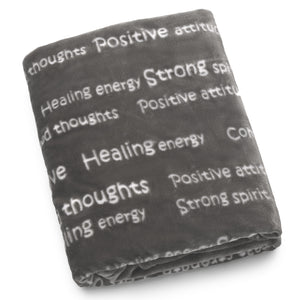 Healing Thoughts Blanket The Perfect Caring Gift (Gray)