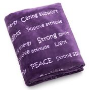Load image into Gallery viewer, Healing Thoughts Blanket The Perfect Caring Gift (Purple)