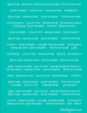 Load image into Gallery viewer, Healing Thoughts Blanket The Perfect Caring Gift (Teal)