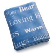 Hugs Blanket The Perfect Caring Gift (Blue)
