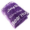 Hugs Blanket The Perfect Caring Gift (Purple)