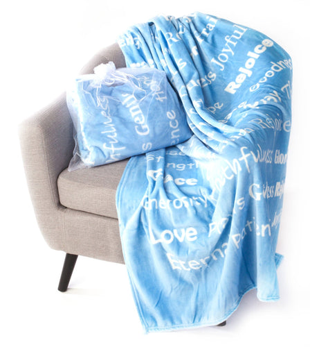 Faith Blanket The Perfect Caring Gift (Blue)