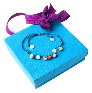 Handmade Blessing Bracelet The Perfect Caring Gift (Blue)