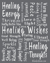 Load image into Gallery viewer, Healing Wishes Throw Blanket The Perfect Caring Gift (Grey)