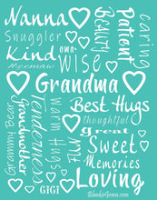 Load image into Gallery viewer, Grandmother Throw Blanket for Kind Loving and Inspiring Grandmas The Perfect Caring Gift (Teal)