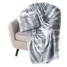 Load image into Gallery viewer, Faith Blanket The Perfect Caring Gift (Grey)