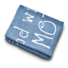 Load image into Gallery viewer, Mother Throw Blanket for Loving, Kind &amp; Inspiring Moms (Blue)
