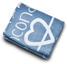 Load image into Gallery viewer, I love You Throw Blanket The Perfect Caring Gift for Best Friends, Couples &amp; Family, (Blue)