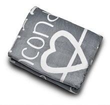 Load image into Gallery viewer, I love You Throw Blanket The Perfect Caring Gift for Best Friends, Couples &amp; Family, (Grey)