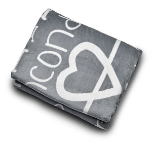 I love You Throw Blanket The Perfect Caring Gift for Best Friends, Couples & Family, (Grey)