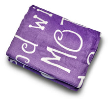 Load image into Gallery viewer, Mother Throw Blanket for Loving, Kind &amp; Inspiring Moms (Purple)