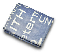 Load image into Gallery viewer, Bravery Inspirational Throw Blanket For Strength &amp; Encouragement (Blue)