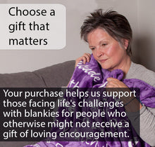 Load image into Gallery viewer, Faith Blanket the Perfect Caring Gift (Purple)