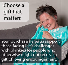 Load image into Gallery viewer, Faith Blanket The Perfect Caring Gift (Teal)