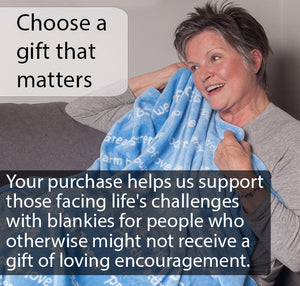 Healing Thoughts Blanket The Perfect Caring Gift (Blue)