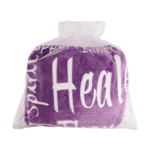 Load image into Gallery viewer, Healing Wishes Throw Blanket The Perfect Caring Gift (Purple)