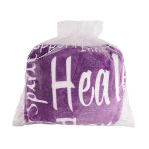 Healing Wishes Throw Blanket The Perfect Caring Gift (Purple)