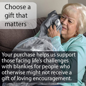 Hugs Blanket The Perfect Caring Gift (Gray)