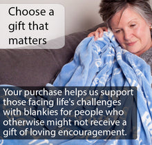 Load image into Gallery viewer, Hugs Blanket The Perfect Caring Gift (Blue)