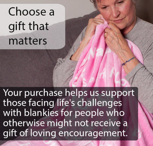 Hugs Blanket The Perfect Caring Gift (Pink)