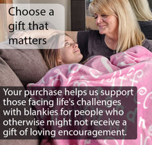 Load image into Gallery viewer, I love You Throw Blanket The Perfect Caring Gift for Best Friends, Couples &amp; Family, (Pink)