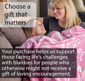 I love You Throw Blanket The Perfect Caring Gift for Best Friends, Couples & Family, (Pink)