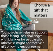 Load image into Gallery viewer, I love You Throw Blanket The Perfect Caring Gift for Best Friends, Couples &amp; Family, (Teal)